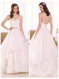 wedding photo -  Strapless Ruched Sweetheart Wedding Dress with Layered Skirt