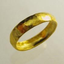 wedding photo - 24 Karat ring, unisex ring, Man Wedding Band,  Woman Wedding Band, Pure gold ring, Recycled gold, Made To Order  ring
