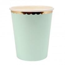 wedding photo - Pastel Paper Cups / ice cream party / gold foil cups /  snack cups / candy cups / meri meri