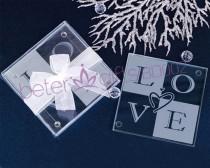 wedding photo -  Valentine's day Heart Coasters Set Party Favours BD002