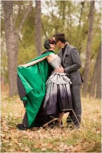 wedding photo - Rock 'n' roll meets forest fairy magic at this Canadian masquerade wedding
