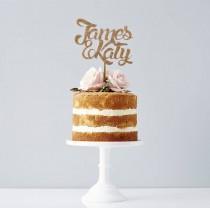 wedding photo - Personalised Couples Wedding Cake Topper