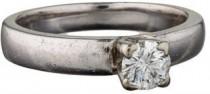 wedding photo - Solitaire Diamond Wedding Ring