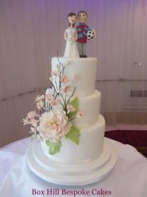 wedding photo - Two  Side Wedding Cake