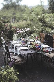 wedding photo - Move Your Table To The Garden To Eat Amongst The Greenery!