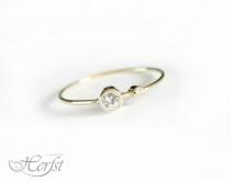 wedding photo - 14k Diamonds solid gold ring, Moon and Star ring, engagement ring, wedding ring, real Diamonds ring, Handmade