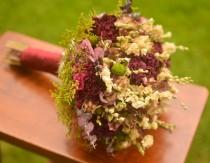 wedding photo - Marsala and cream bridal bouquet, hydrangea bridal bouquet, burgundy, fall bridal bouquet, fall wedding, fall bouquet, autumn wedding