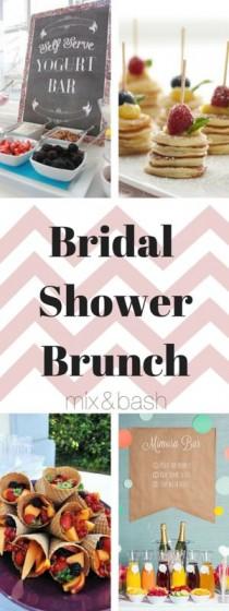 wedding photo - Easy Bridal Shower Brunch Menu
