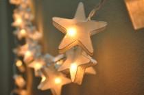 wedding photo - 35 White Star Lantern String Lights for Decoration Living Room,Bedroom, Wedding ,Patio Party Indoor and Outdoor