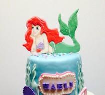 wedding photo - Little Mermaid Ariel Cake Topper