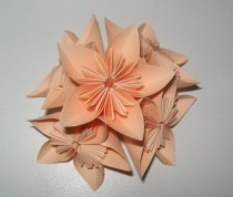 wedding photo -  Paper origami flower, kusudama flower, kusudama origami flower, set of 100 origami flower, paper flower for wedding, wedding flower