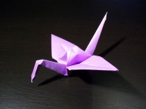 wedding photo -  Origami Paper Wedding Crane Violet, Purple, Set of 100 Wedding Crane, Origami Crane, Purple Crane, Wedding Decoration Crane,Origami wedding