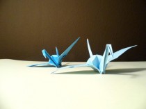 wedding photo -  Origami Paper Wedding Crane blue tone, Wedding Crane, Origami Crane, Blue Crane, Wedding Decoration Crane, Origami wedding, Set of 1000