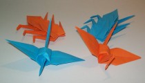 wedding photo -  Origami Crane, wedding crane, Set of 1000 wedding decor origami crane, blue crane, orange crane, origami crane, decoration crane