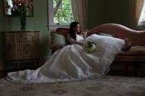 wedding photo - Custom Couture Wedding Gown Deb Dress Strapless Ballgown Princess