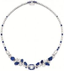 wedding photo - Art Deco Sapphire And Diamond Necklace, Cartier.