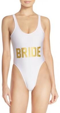 wedding photo - Private Party 'Bride' One-Piece Swimsuit