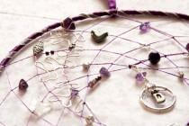 wedding photo - 8" Dreamcatcher, Crystals and beads, Your colour/ theme. CUSTOM ORDER O.O.A.K. Perfect  Wedding, Christening, Birthday gift