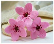 wedding photo - Pink Cherry Blossom Hair Pins - Pink Sakura Hair Pins, Pink Hair Flowers, Pink Cherry Blossom Hair Clips, Pink Cherry Blossoms Bobby Pins