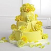 wedding photo - Yellow Wedding Cake