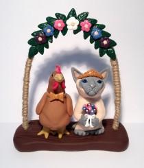 wedding photo - Wedding Toppers - Custom Sculptures - by Peculiar Pals