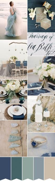 wedding photo - Inspired By The Sea Wedding Colour Inspiration
