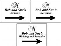 wedding photo - Wedding Directional Signs