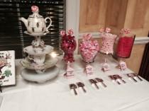 wedding photo - One of a kind Alice in Wonderland themed cupcake stand