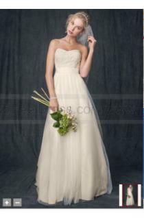 wedding photo -  NEW! Strapless A Line Beaded Lace Tulle Gown Style WG3586