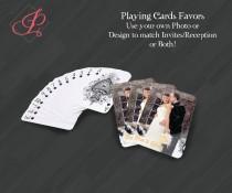 wedding photo - Personalized Playing Cards Gift or Favors for Your Special Event