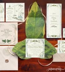 wedding photo - Tolkien Invitation Suite - SAMPLE ONLY (Price is not full order per unit price, see description) - New