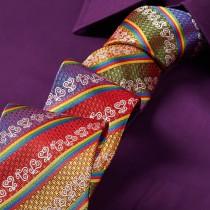 wedding photo - Adinkra Gye Nyame Red Silk Tie, Africa Hand Woven Silk Self Tie, Adinkra Inspired Silk Tie, Silk Skinny Tie, Red Silk Adinkra Necktie