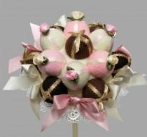 wedding photo - Beautiful Sweet Chocolate Rose Bon Bon Wedding Bouquet