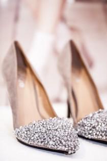 wedding photo - Pretty Silver Shoes