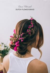 wedding photo - Gorgeous Dutch Flower Braid