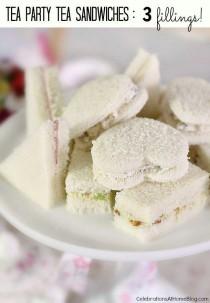 wedding photo - Tea Party Tea Sandwiches :: 3 Filling Recipes