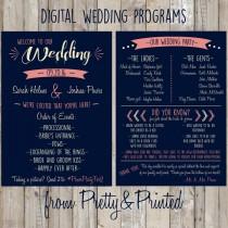 wedding photo - Customized Wedding Program