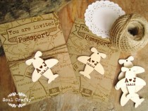 wedding photo -  Airplane Wooden tag Personalized Engraved Destination Wedding Gift Tags Boarding pass Passport Travel Embellishment Pack of 30/ 50/ 80/ 100
