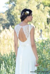 wedding photo - Loren - Boho wedding dress, Romantic wedding dress , backless  wedding dress, beach wedding dress
