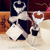 wedding photo -  Heart wine stopper and bottle opener