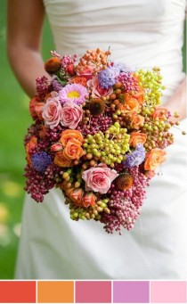 wedding photo - Flowers, Grapes & Pepper Berries...