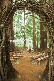 wedding photo - A Forest Wedding