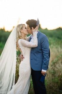 wedding photo - Colorful Modern Elopement At Magic Hour
