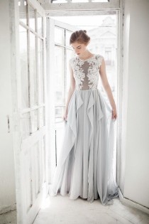 wedding photo - Grey Wedding Dress // Iris