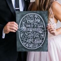 wedding photo - Wedding Vows - Print