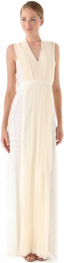 wedding photo - J. Mendel Hand Pleated Gown