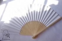 wedding photo - White paper fan for wedding guests，before 3.00 Now1.50,harry up!