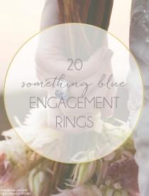 wedding photo - 20 Something Blue Engagement Rings