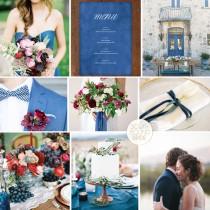 wedding photo - Inspiration Board: Berries & Blues