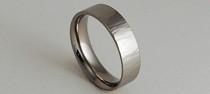 wedding photo - Wedding Band , Mens Titanium Ring ,  Promise Ring , Apollo Band with Comfort Fit Interior
